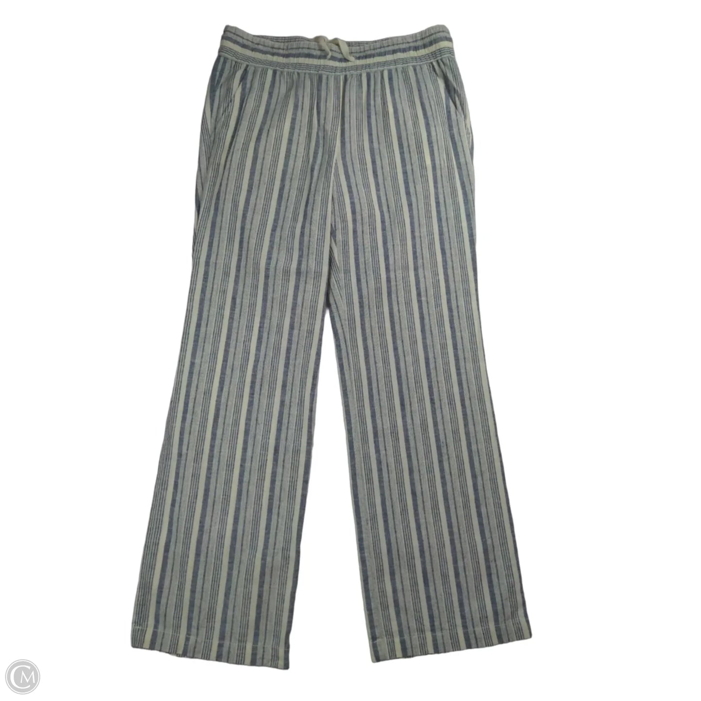 Pants Linen By Ann Taylor In Striped Pattern, Size: M
