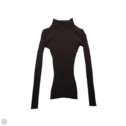 Top Long Sleeve By Dots In Brown, Size: S