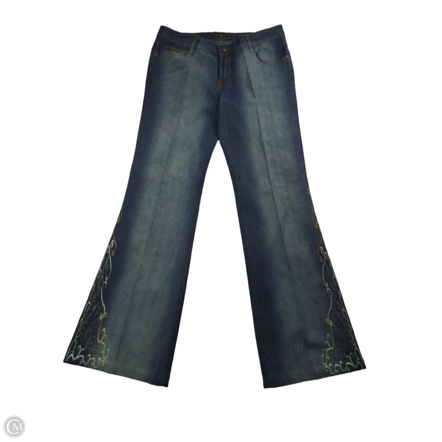Jeans Flared By Cmb In Blue Denim, Size: 10