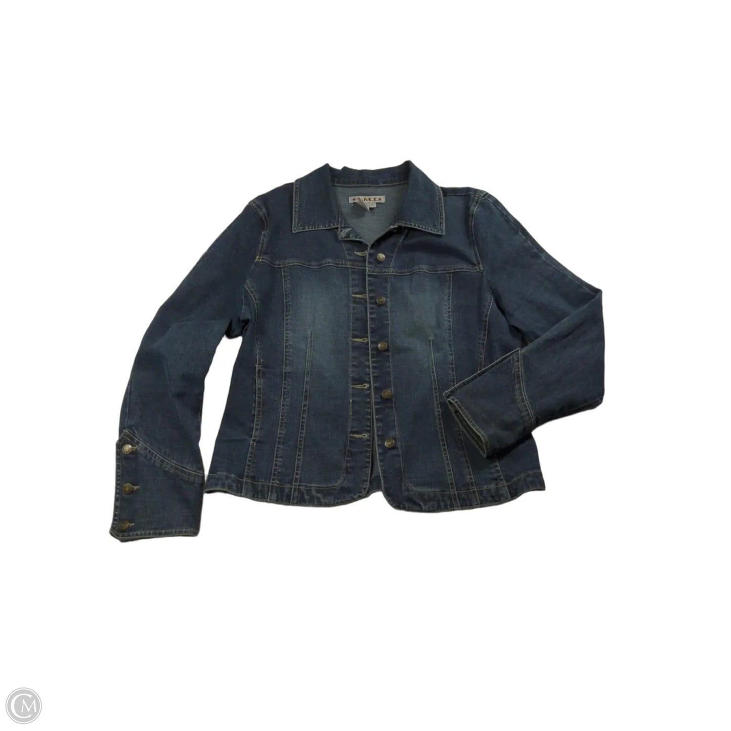 Jacket Denim By Ami In Blue Denim, Size: M
