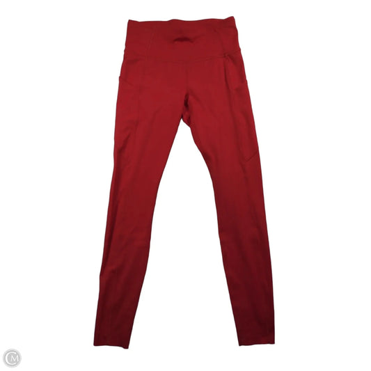 Athletic Leggings By Lululemon In Red, Size: S