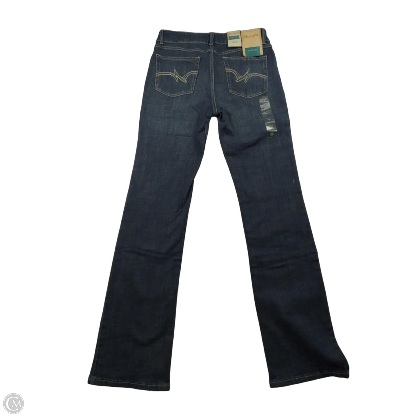 Jeans Boot Cut By Wrangler In Blue Denim, Size: 8