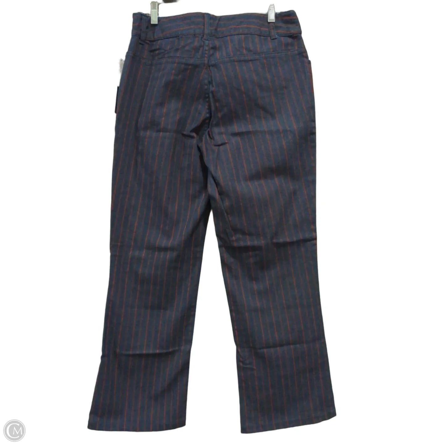 Jeans Wide Leg By Bill Blass In Striped Pattern, Size: 10
