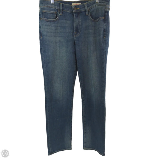 Jeans Straight By Lucky Brand In Blue Denim, Size: 10