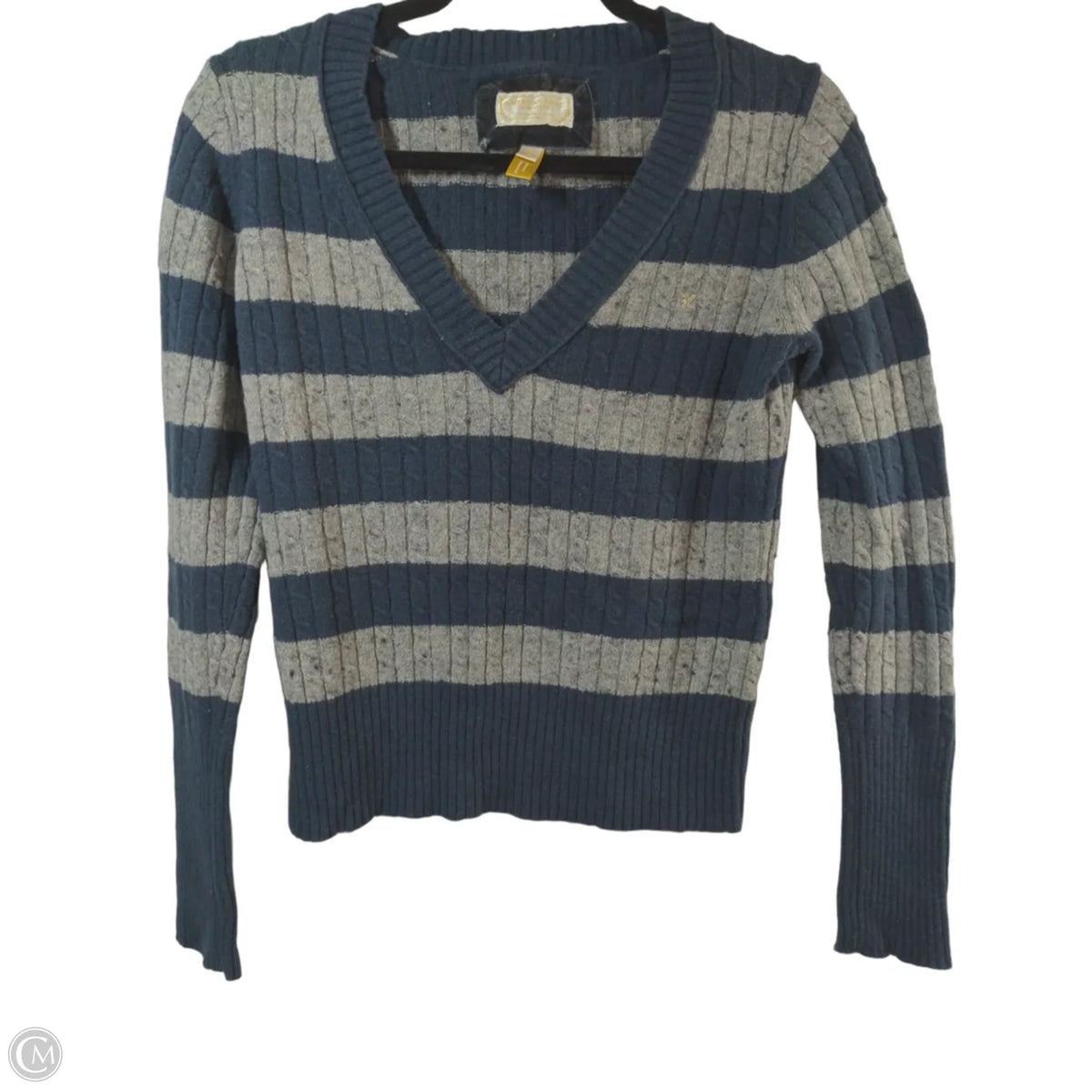 Sweater By American Eagle In Striped Pattern, Size: L
