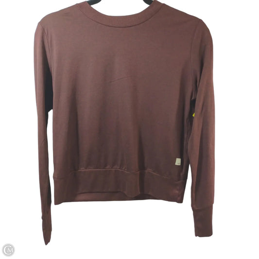 Top Long Sleeve By Vuori In Maroon, Size: S
