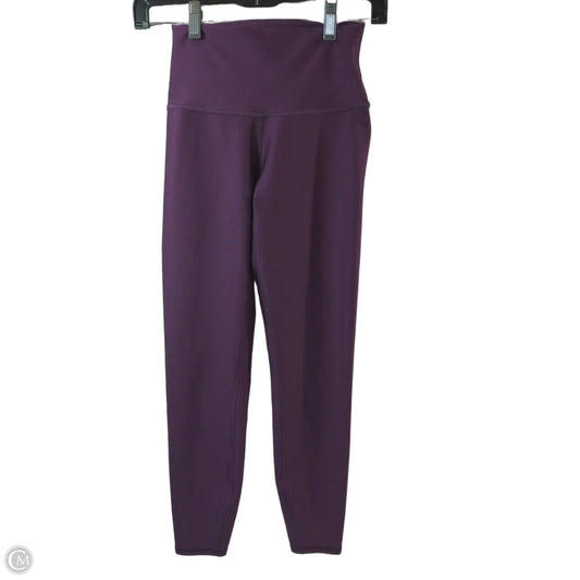 Athletic Leggings By Alo In Purple, Size: Xs
