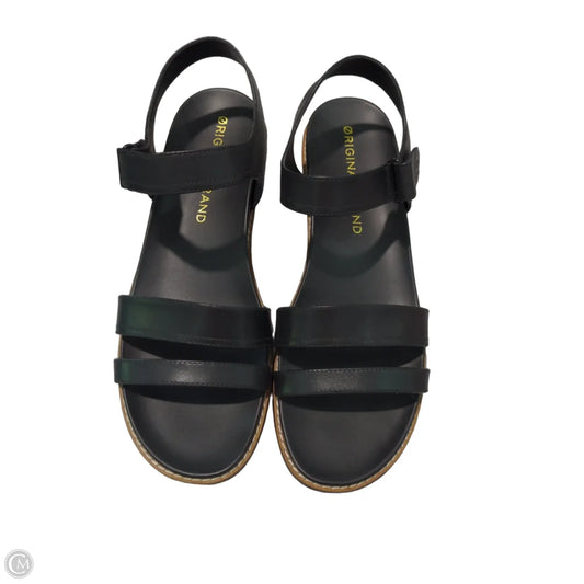 Sandals Heels Platform By Clothes Mentor In Black, Size: 9