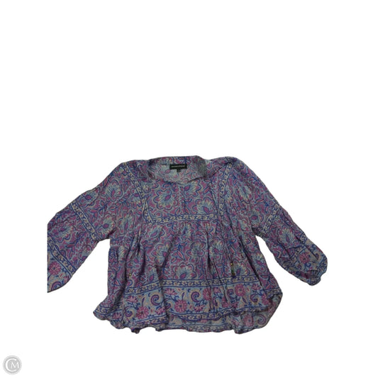 Top 3/4 Sleeve By Grand And Greene In Floral Print, Size: Xl