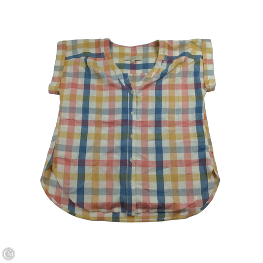 Top Short Sleeve By Loft In Multi-colored, Size: Xsp