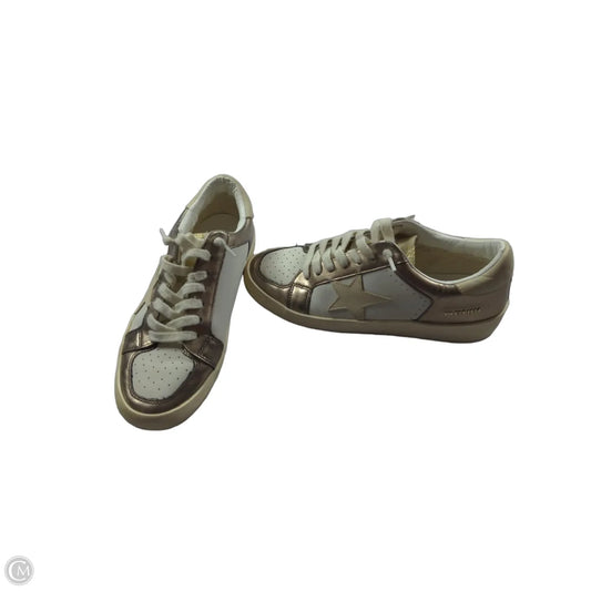 Shoes Sneakers By Vintage Havana In Gold & White, Size: 9