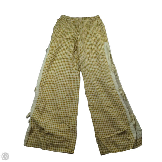 Pants Lounge By Avec Les Filles In White & Yellow, Size: Xs