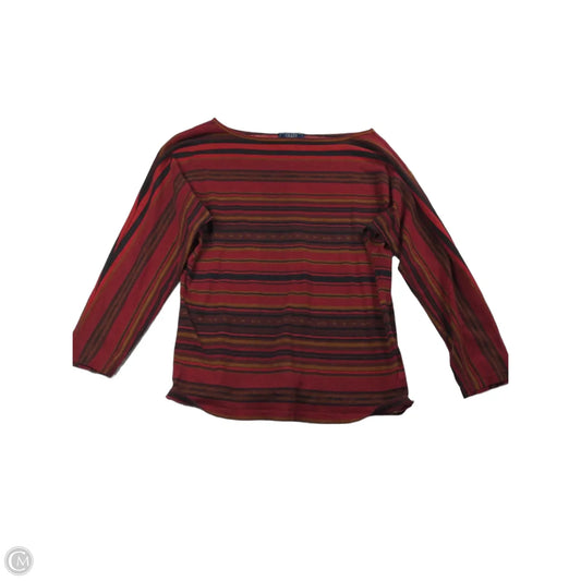 Top 3/4 Sleeve By Chaps In Red, Size: S