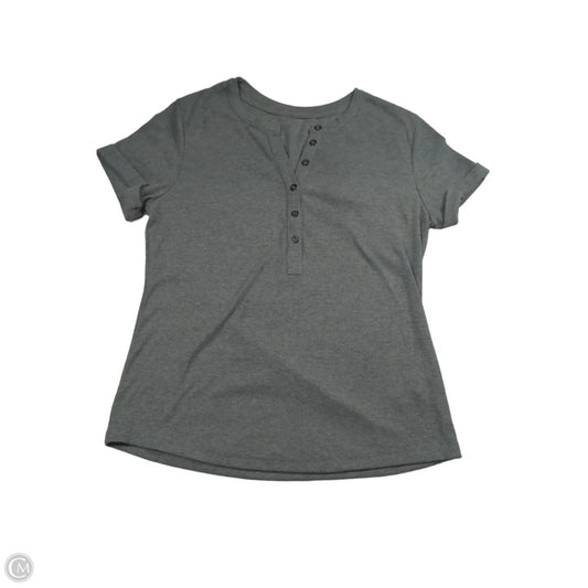 Top Short Sleeve By Clothes Mentor In Grey, Size: S