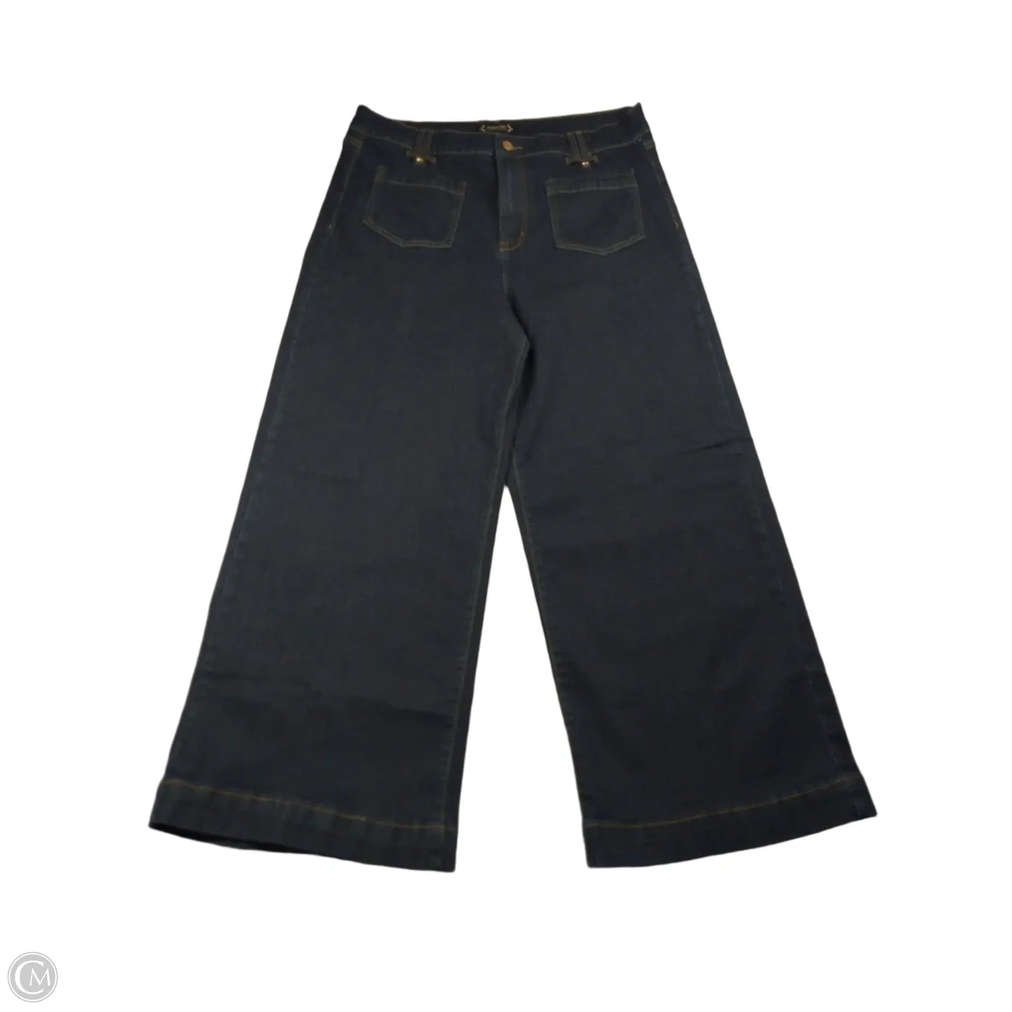 Jeans Wide Leg By Nanette By Nanette Lepore In Blue Denim, Size: 12