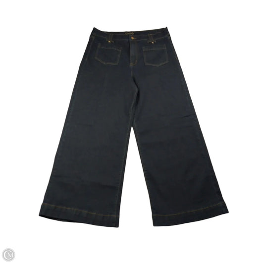 Jeans Wide Leg By Nanette By Nanette Lepore In Blue Denim, Size: 12