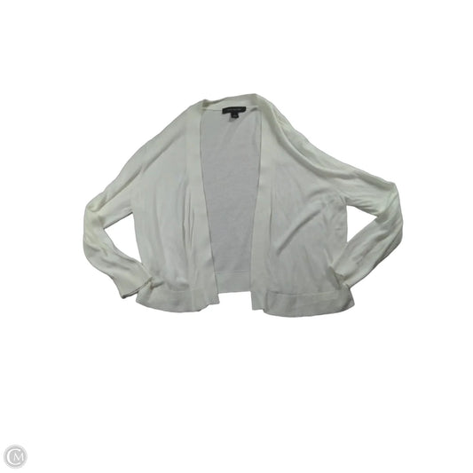 Sweater Cardigan By Ann Taylor In White, Size: M