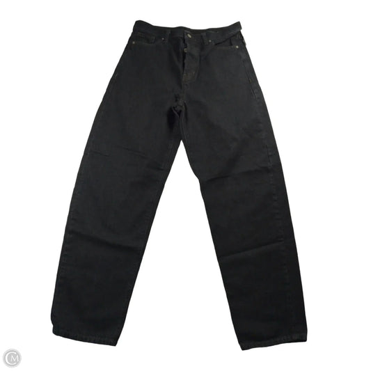 Jeans Wide Leg By Banana Republic In Black Denim, Size: 12