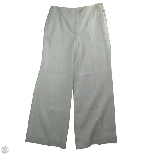Pants Linen By Talbots In White, Size: 12