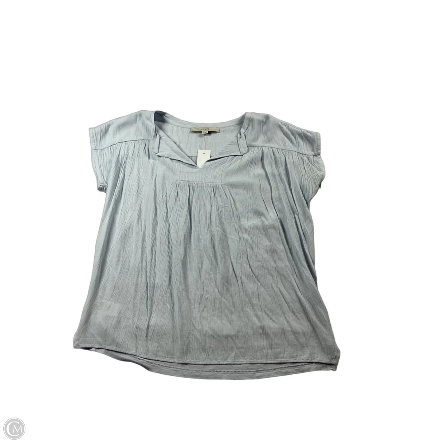 Top Short Sleeve Basic By Loft In Blue, Size: Xs