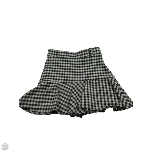 Skirt Mini & Short By Zara In Black & White, Size: S