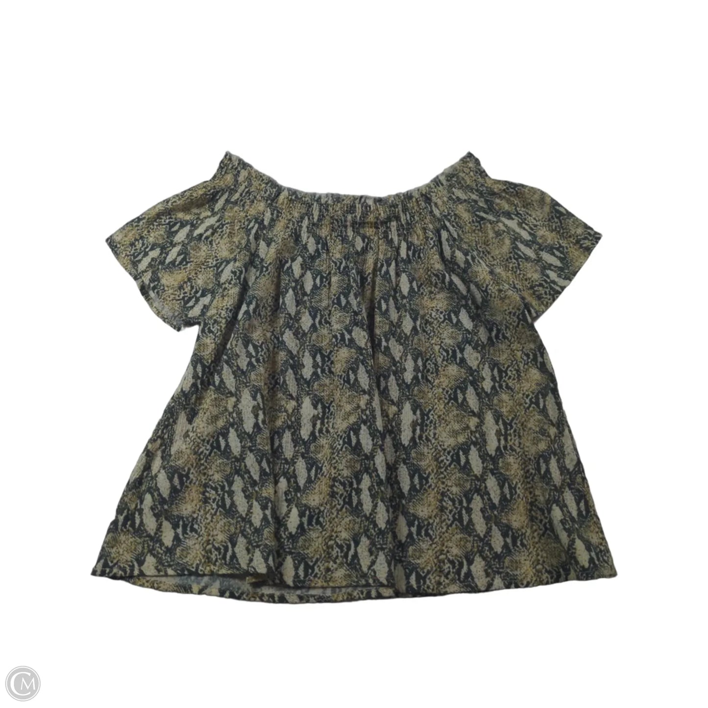 Top Short Sleeve By Clothes Mentor In Snakeskin Print, Size: Xs