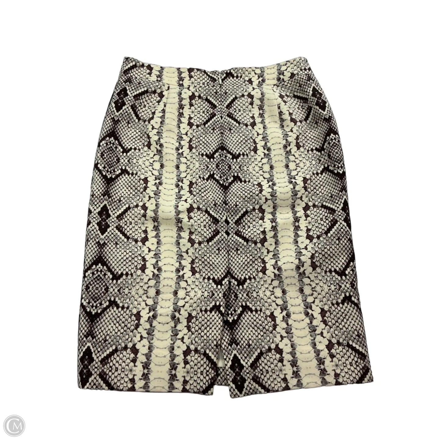 Skirt Midi By J. Crew In Snakeskin Print, Size: 2