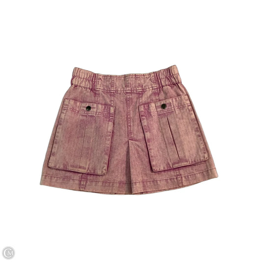 Skirt Mini & Short By Clothes Mentor In Pink Denim, Size: 0