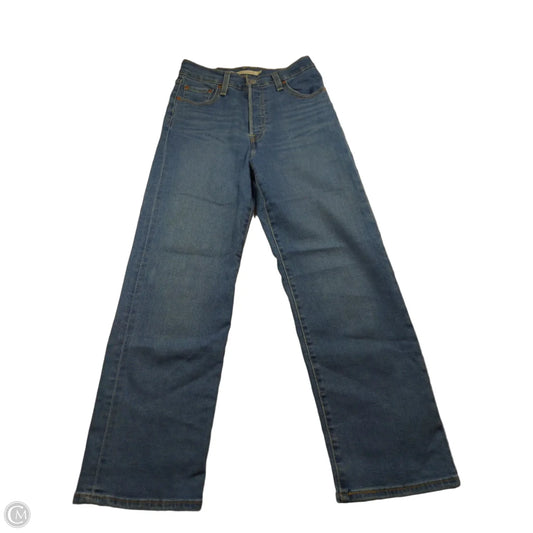 Jeans Straight By Levis In Blue Denim, Size: 2