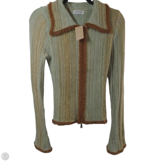 Top Long Sleeve By Vestique In Blue & Brown, Size: S