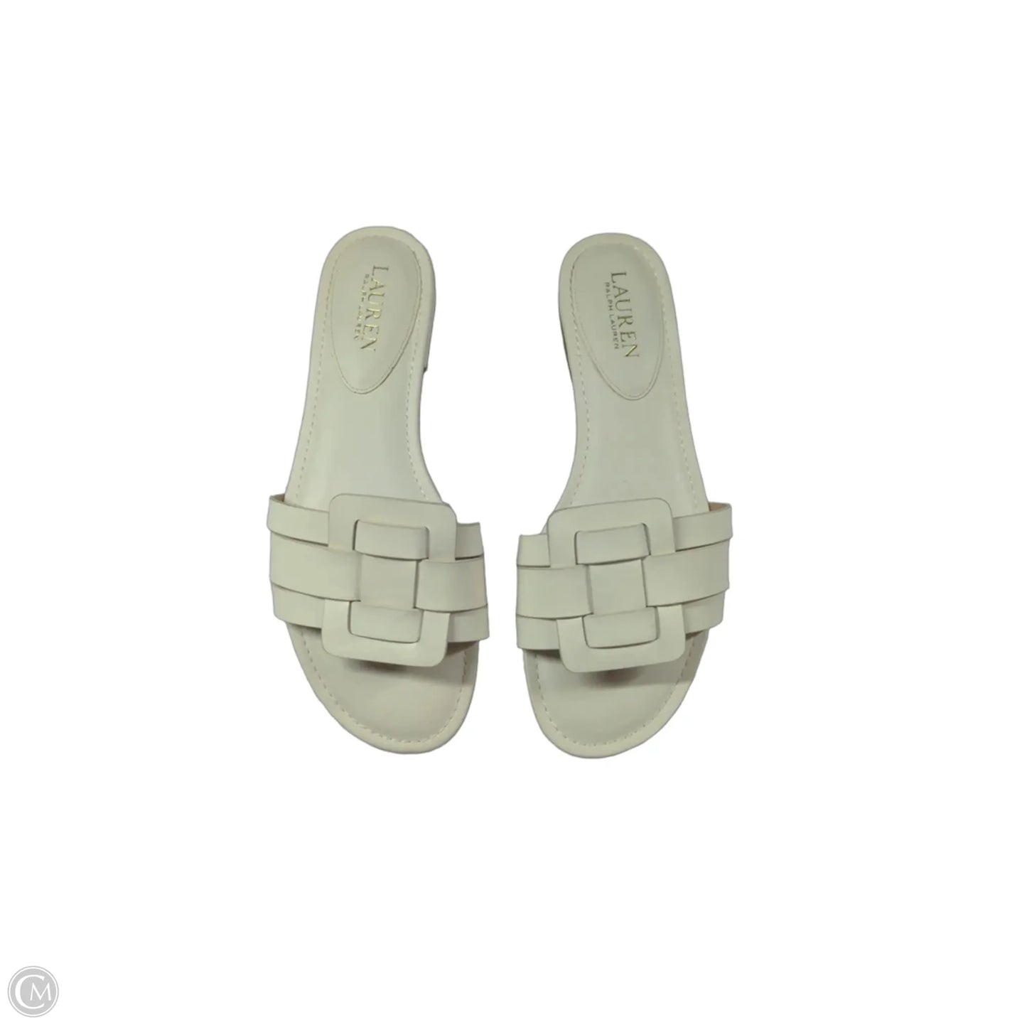 Sandals Flats By Lauren By Ralph Lauren In White, Size: 10