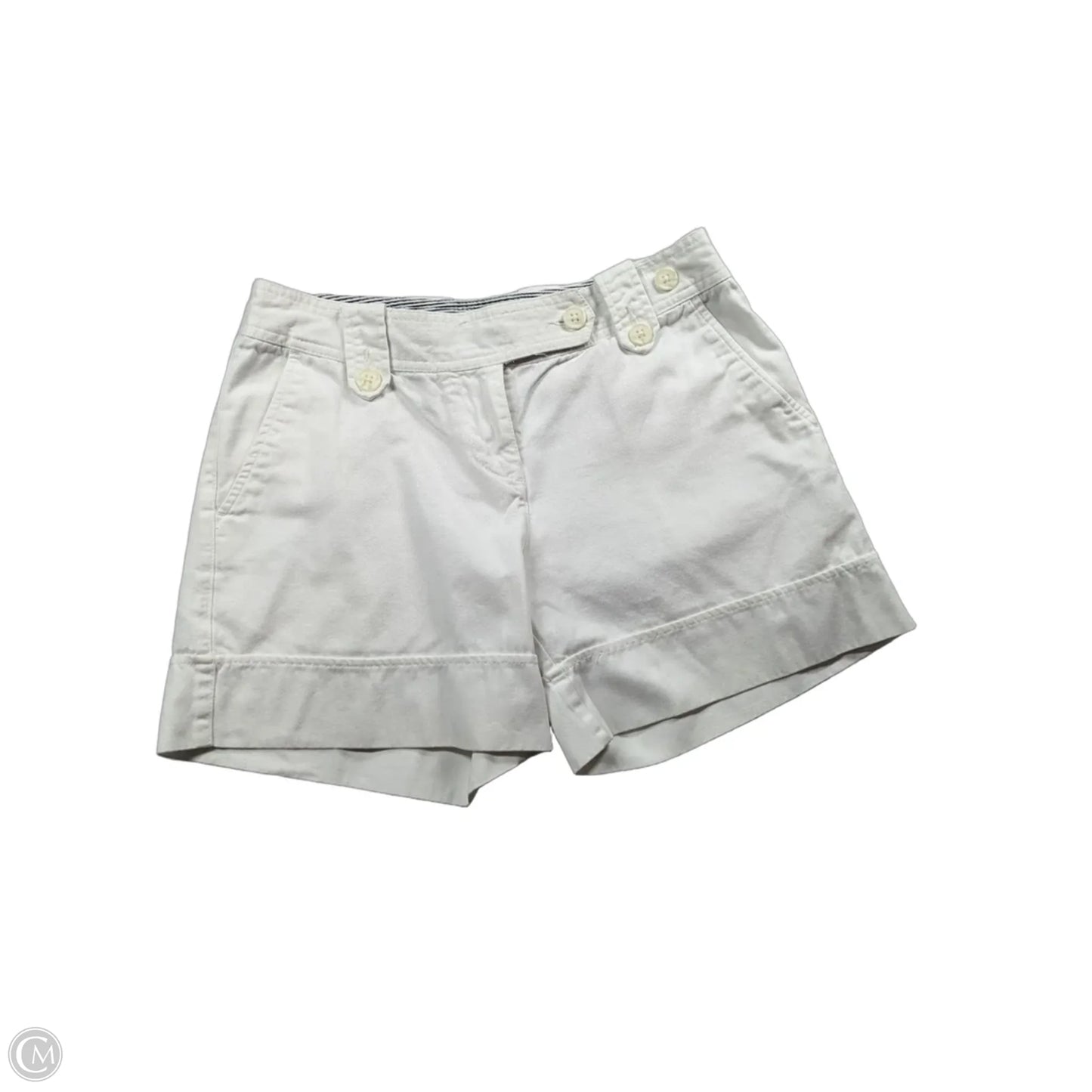 Shorts By Madison In White Denim, Size: 6