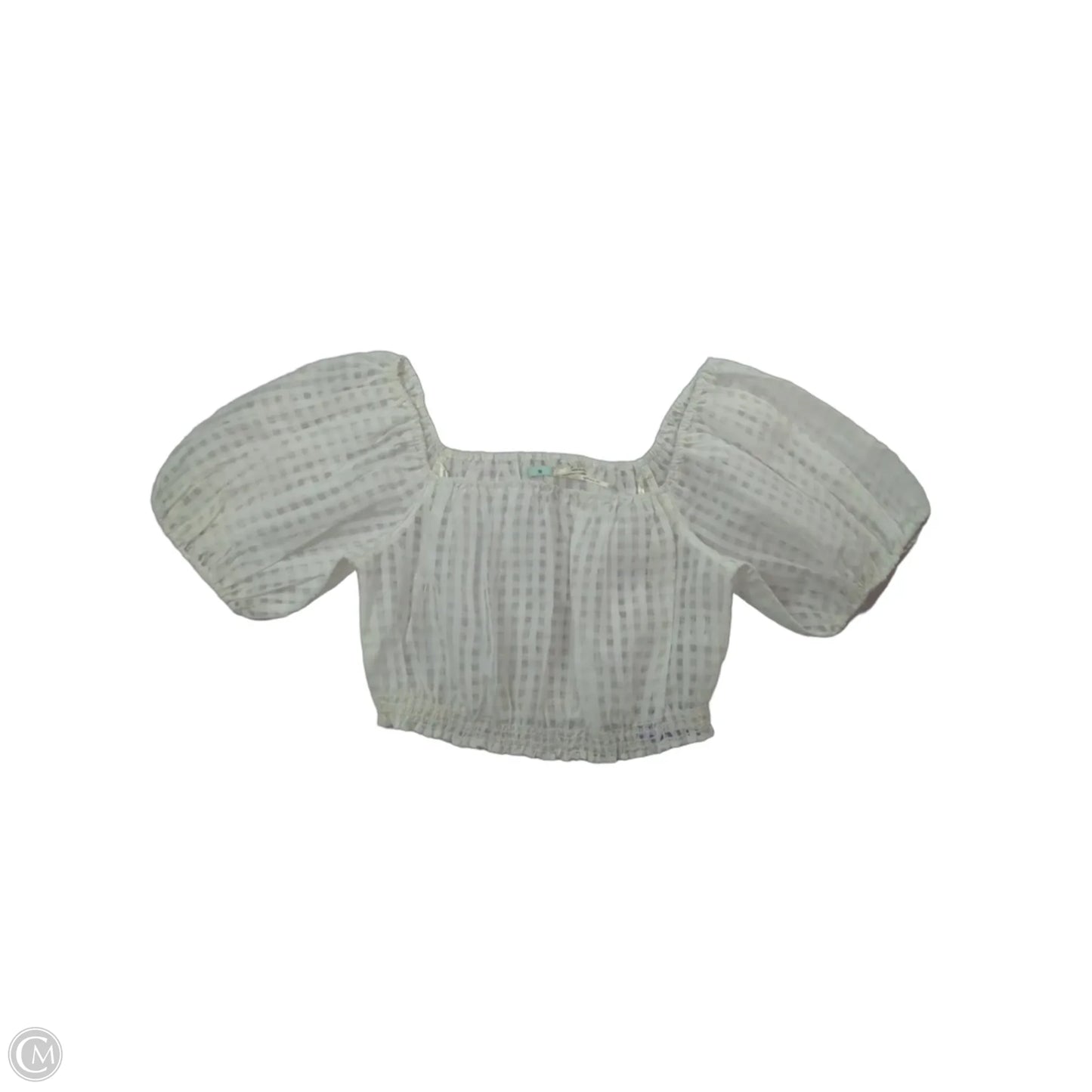 Top Short Sleeve By Kimichi Blue In White, Size: M