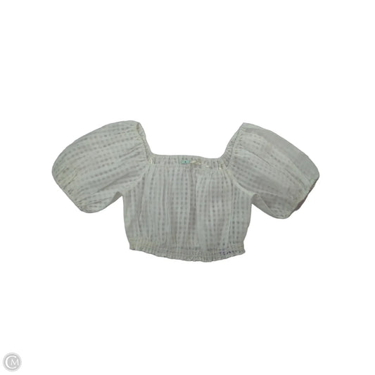 Top Short Sleeve By Kimichi Blue In White, Size: M
