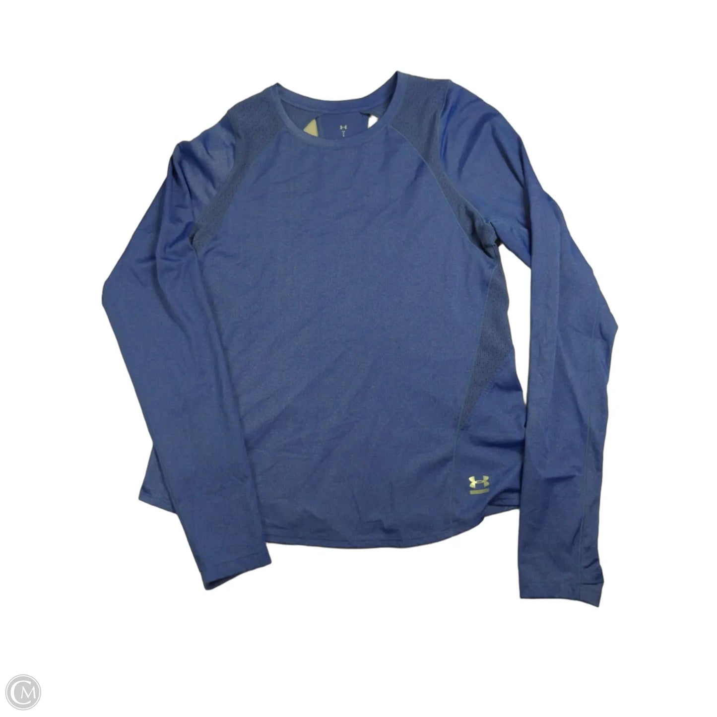 Athletic Top Long Sleeve Crewneck By Under Armour In Blue, Size: L