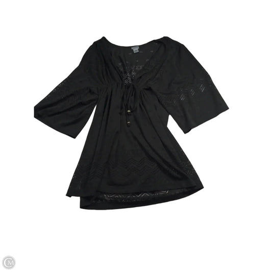 Swimwear Cover-up By Clothes Mentor In Black, Size: Xl