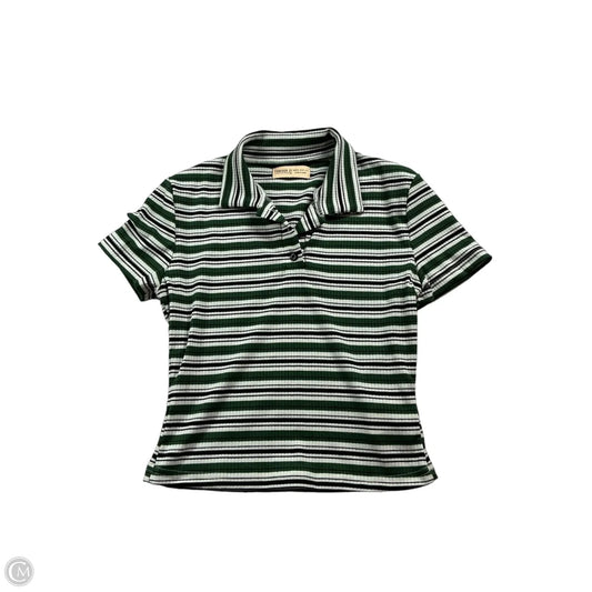 Top Short Sleeve By Forever 21 In Striped Pattern, Size: Xs