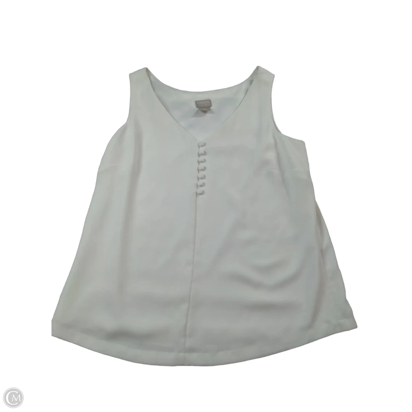 Top Sleeveless By Chicos In White, Size: 0