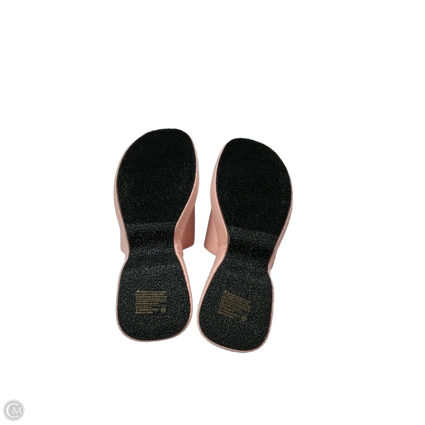 Sandals Heels Platform By Clothes Mentor In Pink, Size: 8.5
