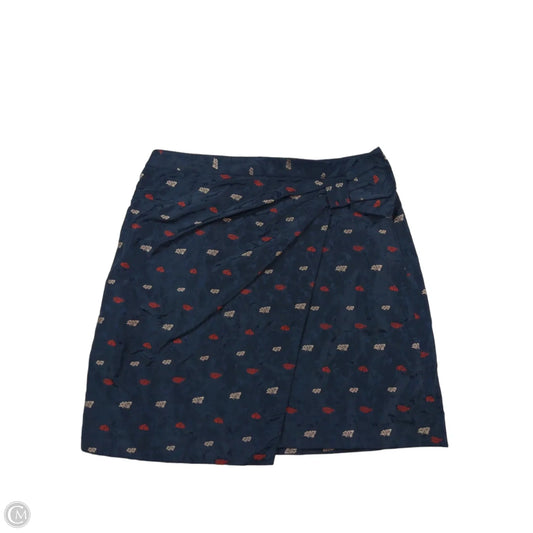 Skirt Maxi By Banana Republic In Blue Red & White, Size: 8