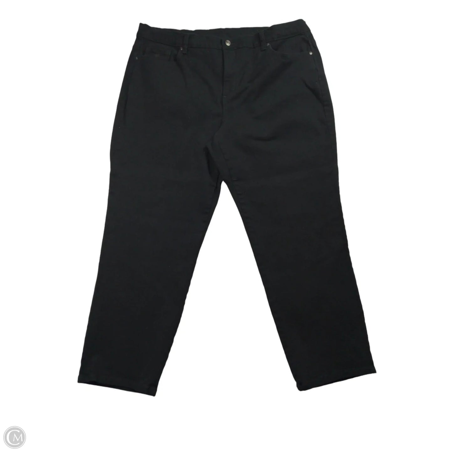 Jeans Skinny By Gloria Vanderbilt In Black Denim, Size: 20