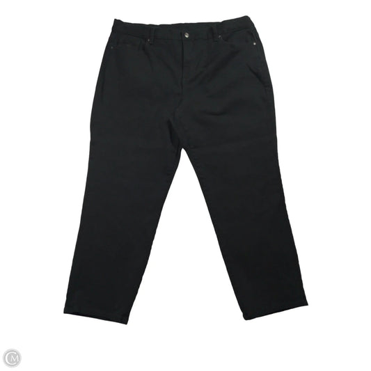 Jeans Skinny By Gloria Vanderbilt In Black Denim, Size: 20