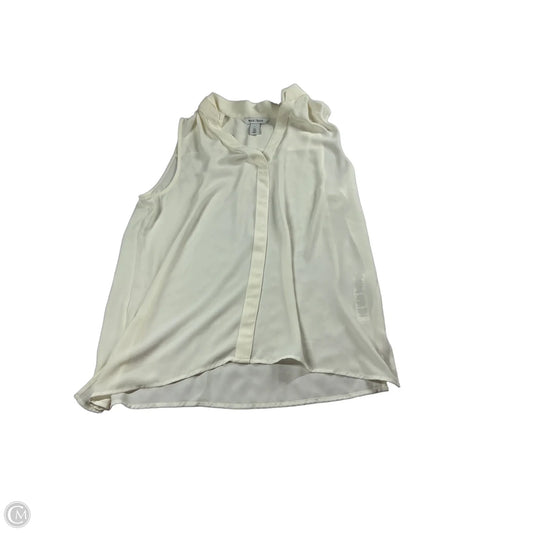 Top Sleeveless By White House Black Market In Cream, Size: L