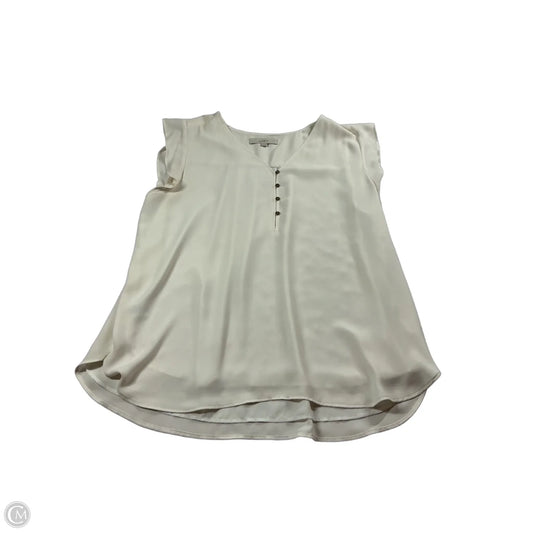 Top Short Sleeve By Loft In Cream, Size: Xl