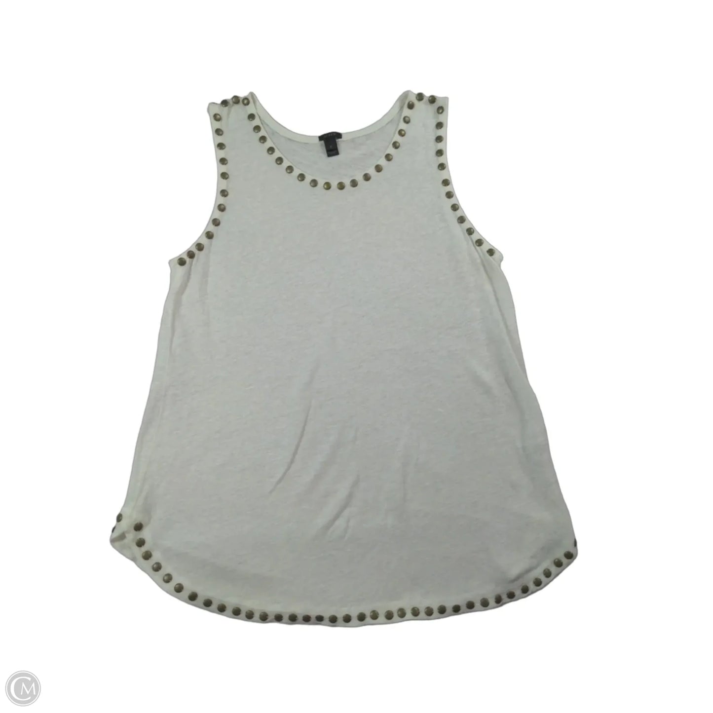 Top Sleeveless By J. Crew In White, Size: S