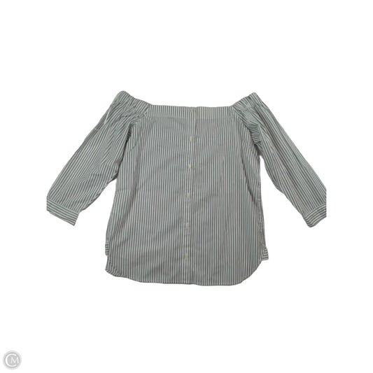 Blouse 3/4 Sleeve By Banana Republic In Striped Pattern, Size: S