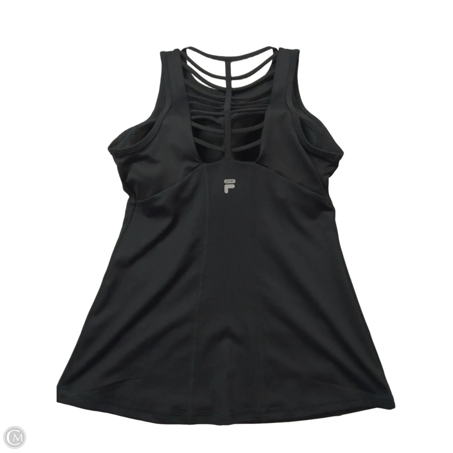 Athletic Tank Top By Fila In Black, Size: Xs