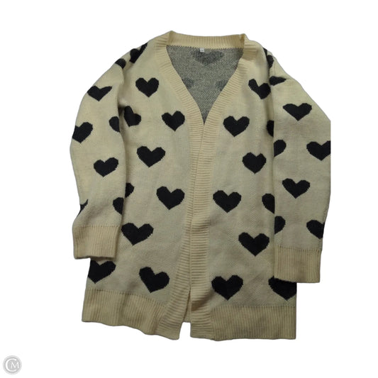 Cardigan By Clothes Mentor In Black & Cream, Size: S