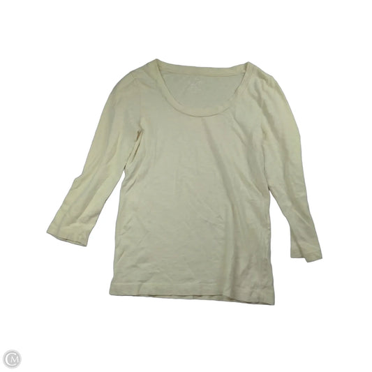 Top 3/4 Sleeve By J. Crew In Beige, Size: S