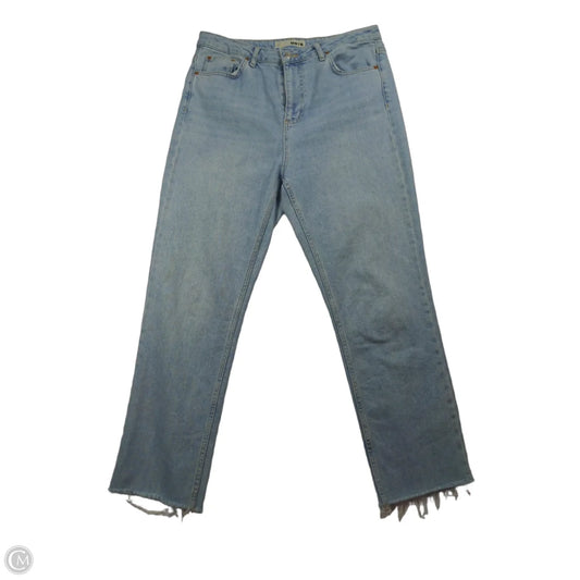 Jeans Straight By Top Shop In Blue, Size: 14